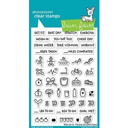 Lawn Fawn - Clear Stamps - Plan On It: Fitness LF1483