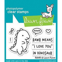 Lawn Fawn - Clear Stamps - RAWR LF1555
