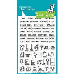 Lawn Fawn - Clear Stamps - Plan On It: Spring Cleaning LF1607