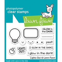 Lawn Fawn - Clear Stamps - Lights Out LF1631