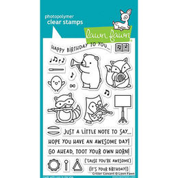 Lawn Fawn - Clear Stamps - Critter Concert
