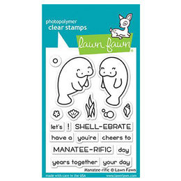 Lawn Fawn - Clear Stamps - Manatee-rific
