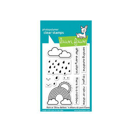Lawn Fawn - Clear Stamps - Rain or Shine Before 'n Afters LF1888