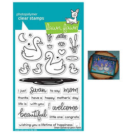 Lawn Fawn Stamps - Swan Soiree LF2219