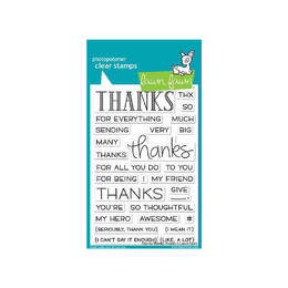 Lawn Fawn - Clear Stamps - Thanks Thanks Thanks LF2405