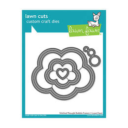 Lawn Fawn - Lawn Cuts Dies - Stitched Thought Bubble Frames LF2575