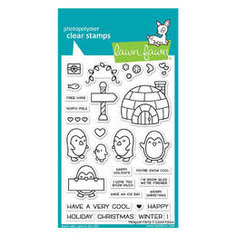 Lawn Fawn - Clear Stamps - Penguin Party LF2674