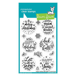 Lawn Fawn - Clear Stamps - Magic Holiday Messages LF2676