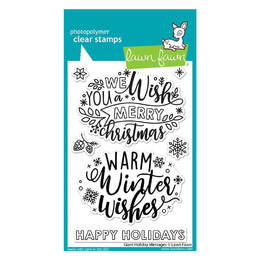 Lawn Fawn - Clear Stamps - Giant Holiday Messages LF2680