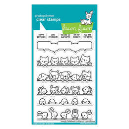 Lawn Fawn - Clear Stamps - Simply Celebrate Critters LF2860