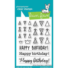 Lawn Fawn - Clear Stamps - All the Party Hats LF2872