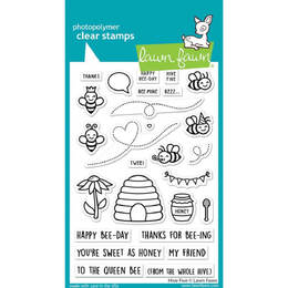 Lawn Fawn - Clear Stamps - Hive Five LF2927