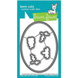 Lawn Fawn - Lawn Cuts Dies - Giant Thank You Messages LF2936