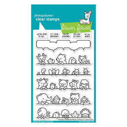 Lawn Fawn - Clear Stamps - Simply Celebrate More Critters LF3164