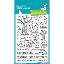 Lawn Fawn - Clear Stamps - Wild Wolves LF3219
