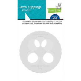 Lawn Fawn Clippings Stencils - Reveal Wheel Templates: Little Snow Globe: Dog LF3273