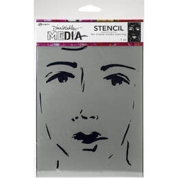 Dina Wakley Media Stencils - She Sees MDS69256