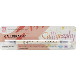 ZIG Memory System Calligraphy Dual-Tip Marker (Packaged) - Pure Black