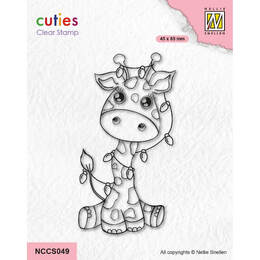 Nellie Snellen Cutie Clear Stamps - Giraffe NCCS049