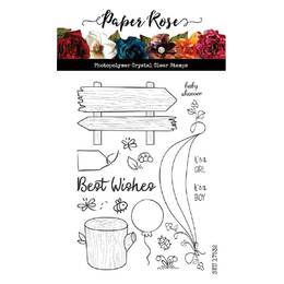 Paper Rose Clear Stamp - Bush Babies Accessories 17532