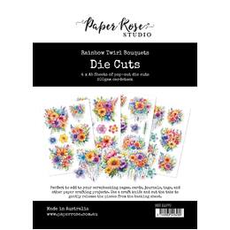 Paper Rose Die Cuts - Rainbow Twirl Bouquets 31070