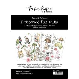 Paper Rose Embossed Die Cuts - Outback Friends 31163