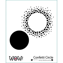 Wow! Embossing Stencil - Confetti Circle (by Verity Biddlecombe)