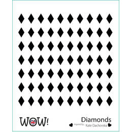 Wow! Embossing Stencil - Diamonds (by Katerina Dachovska)