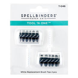 Spellbinders - White Tool 'n One Replacement Brush Tips T-046