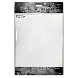 Tim Holtz Distress Heavystock - White 8.5x11 (10 Pack) TDA76322