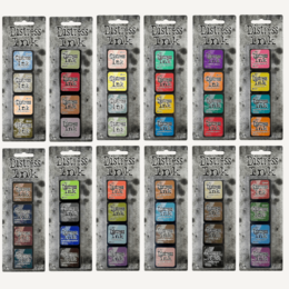 Tim Holtz Distress Mini Ink Pads Set 4/Pkg - Choose from 18 kits