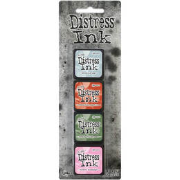 Tim Holtz Distress Mini Ink Pads 4/Pkg - Kit 16 TDPK76339