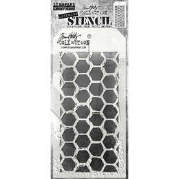 Stampers Anonymous Layering Stencil - Brush Hex THS166