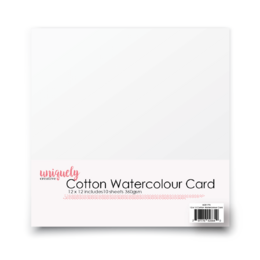 Uniquely Creative 12x12 Cotton Watercolour Card 360gsm (10 Sheets)