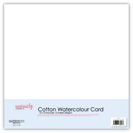 Uniquely Creative 12x12 Cotton Watercolour Card 250gsm (10 Sheets)