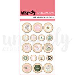 Uniquely Creative Wooden Buttons - Peonies & Proteas