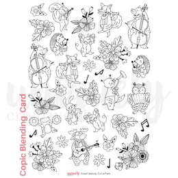 Uniquely Creative - Forest Melody Cut-a-part Sheet Copic Blending Card