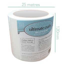 Ultimate Crafts - Diecut 'N Bond - Double sided Adhesive Tape 12cm x 25m ULT157644