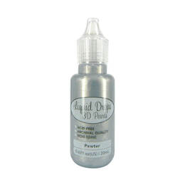 Ultimate Crafts Liquid Drops 3D Pearls - Pewter