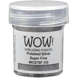 Wow! Embossing Powder Regular 15ml - Metallic Polished Silver (Super Fine)